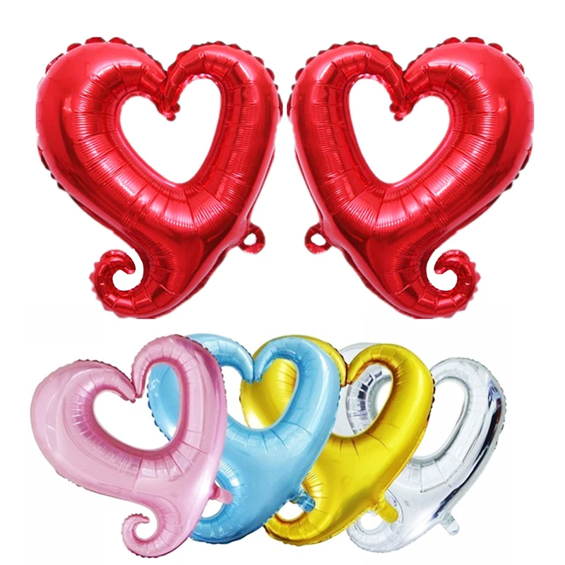 

Fashion 1PC Hot 18inches Cute Heart Colorful Foil Helium Balloons Wedding Decorations Event Party Accessories