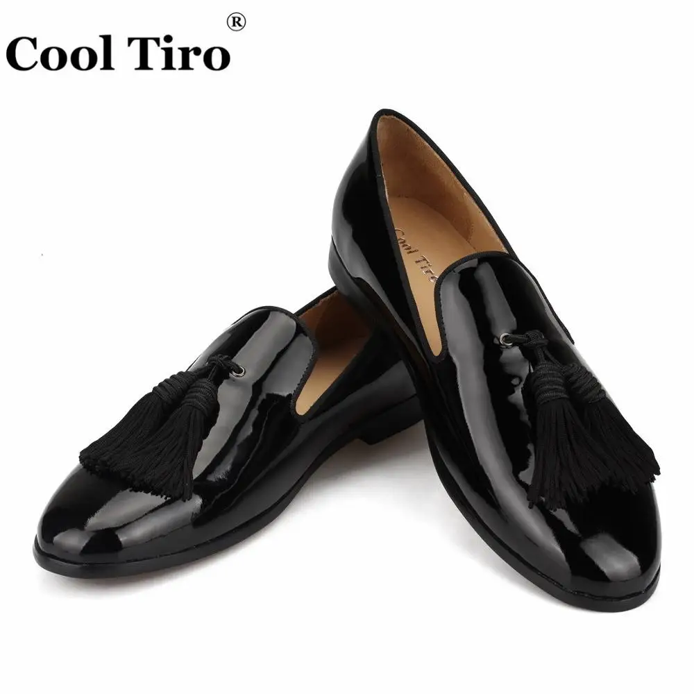 PATENT LEATHER Loafers SLIPPERS WITH SILK TASSELS (5)