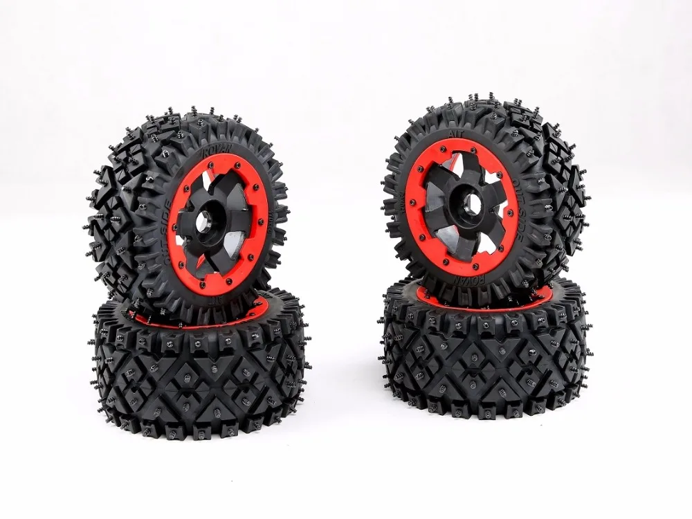 

Baja 5B 5T 5SC All terrain nail tire Wheel set 4pc free shipping