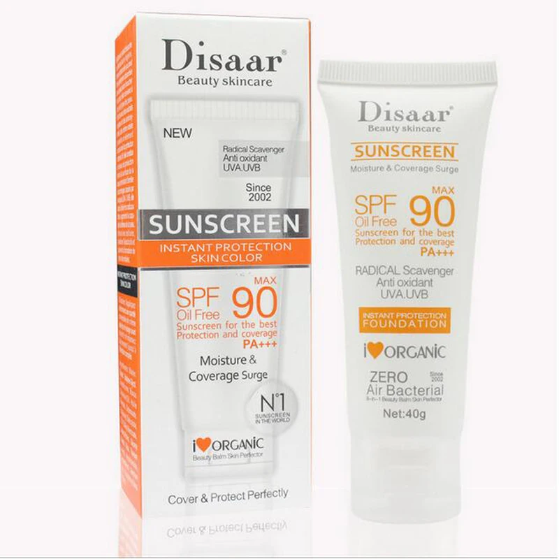 Facial Sunscreen Cream Beauty Skin Care SPF 90 Oil Free Radical Scavenger Anti Oxidant UVA/UVB 40g Britening Anti Sun Day Cream
Facial Sunscreen Cream Beauty Skin Care SPF 90 Oil Free Radical Scavenger Anti Oxidant UVA/UVB 40g Britening Anti Sun Day Cream