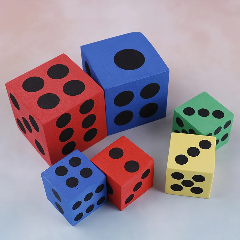 Dice Table-Games Corner Foam-Dot Round Random-Color Acrylic Promotion 1pc Best