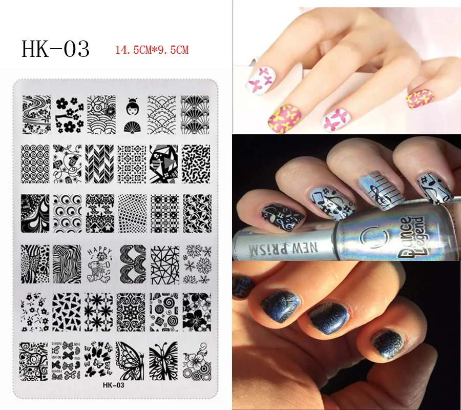 MAFANAILS Мода 1 шт. кружевной дизайн ногтей штамповочные пластины DIY Художественный