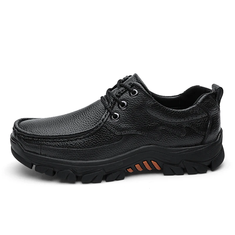 

2019 New Luxury Men's Genuine Leather Leather Shoes Spring Autumn Oxfords Fashion Man Dress Shoes Business Casual Big Size