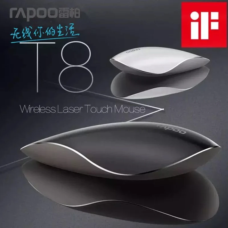 Rapoo USB Беспроводная лазерная сенсорная мышь прочная компьютерная Souris sans fil