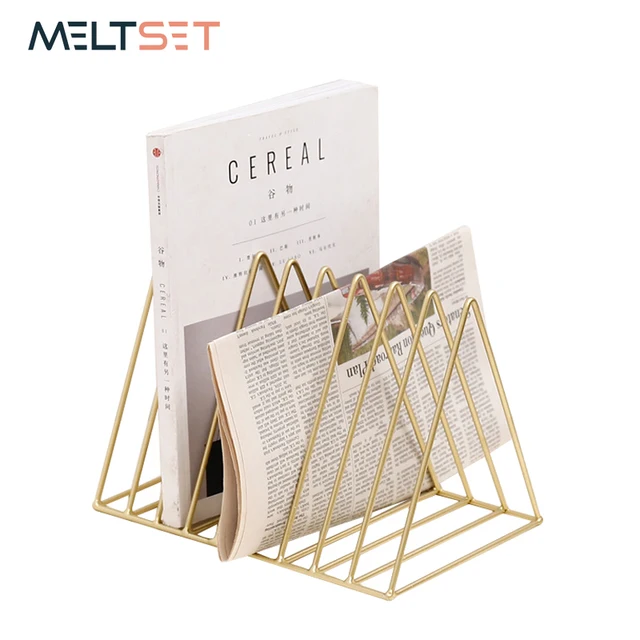 1pc Metal Bookends Office Desk Organizer Book Storage Holder 1pc Metal Bookends Office Desk Organizer Book Storage Holder Stand Rack Black Gold White Shelf Home Whole