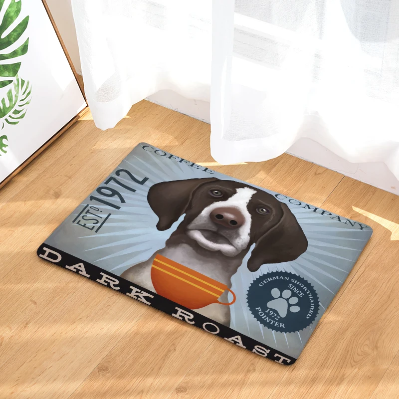 Скандинавский INS Стиль Печатный дверной коврик собака ковер с рисунком коврик с растительным рисунком дверь спальни кровать покрыта