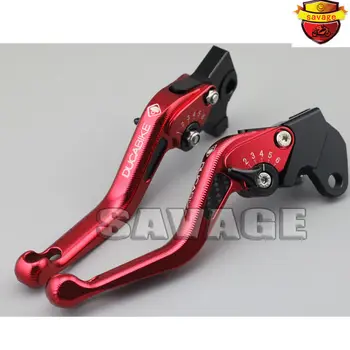 

For KAWASAKI Z800 2013-2016, Z750 2007-2012 Red Motorcycle 3D Short Brake Clutch Levers Carbon Fiber Inlay