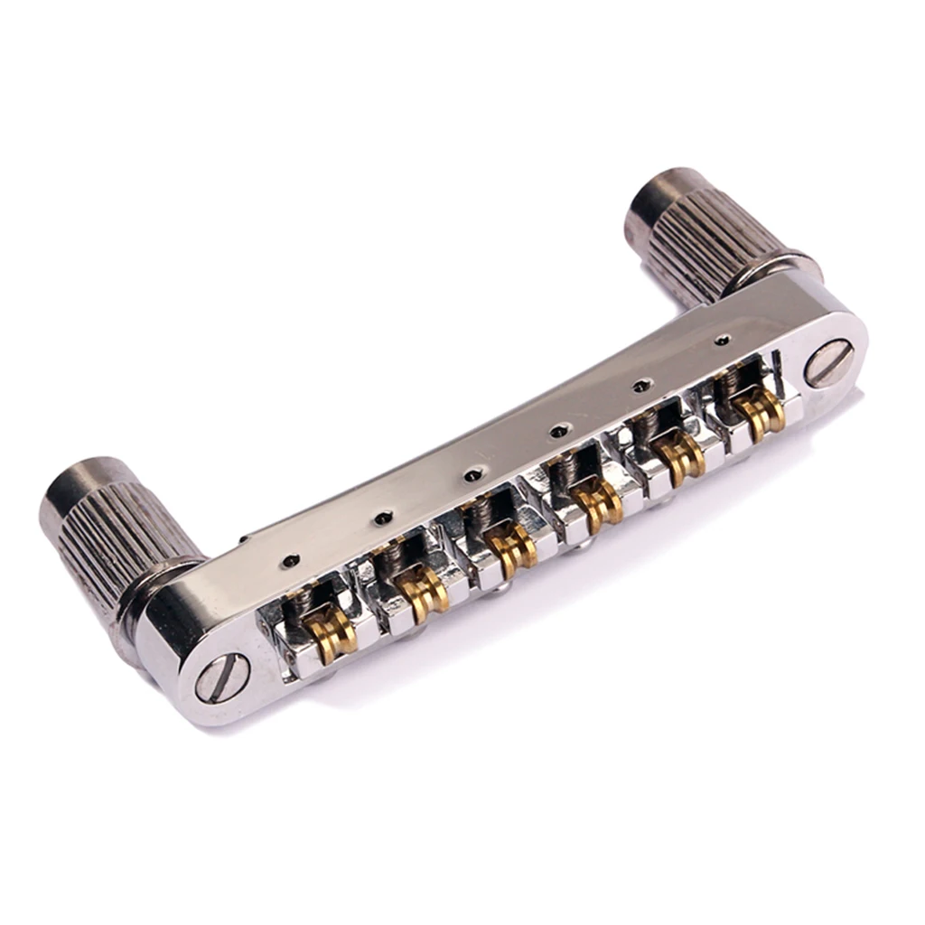 Perfeclan Set Chrome  Bridge & Lock Tail Piece for Les Paul SG Guitar Parts Guitar Parts & Accessories