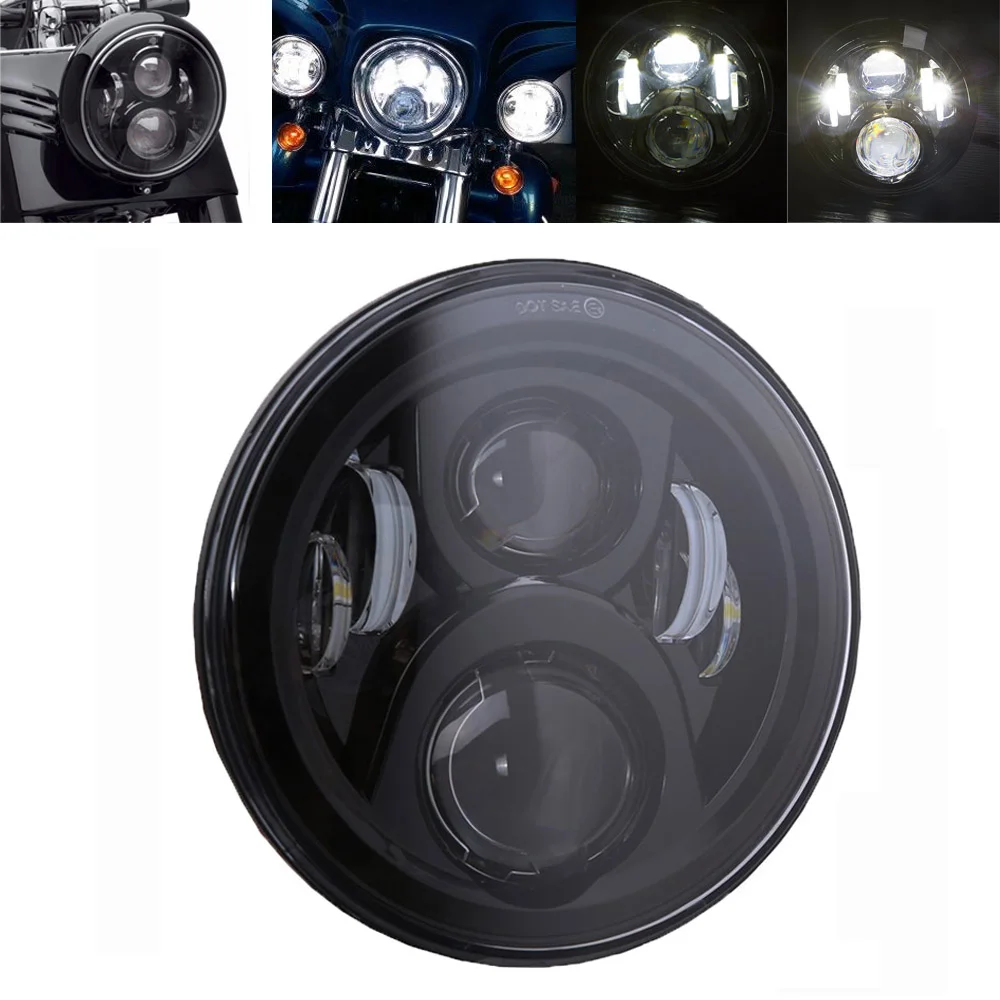 7 Inch High Low Beam Led Motorcycle Headlight Motos 7" Projector Motor