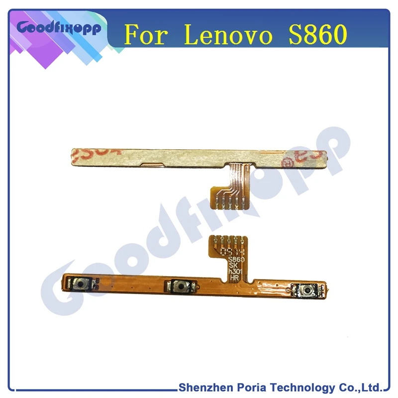 LEN037 Original 100% tested For Lenovo S860 Power on off Volume Button Up Down Key Flex Cable Ribbon Replacement Parts free shipping(3)