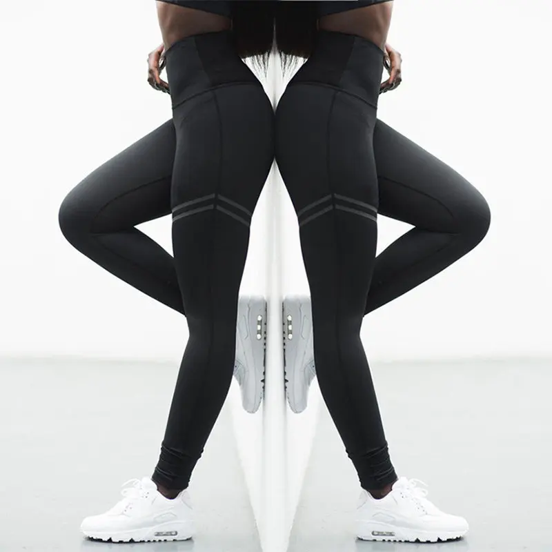 Для женщин Йога эластичные брюки с высокой посадкой Фитнес спортивные облегающие леггинсы с принтом спортивная одежда для бега спортивные штаны для девочек Спортивная быстросохнущая тренировочные штаны