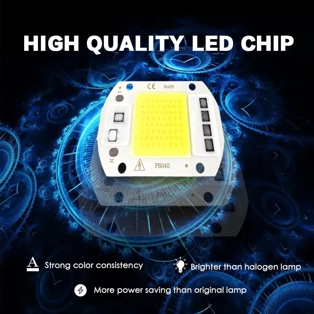 LED COB Chip Smart IC Bead No Driver DIY Y32 3W 5W 9W 10W 20W 30W 50W 100W 150W Spotlight Floodlight Lamp 220V 110V White Light