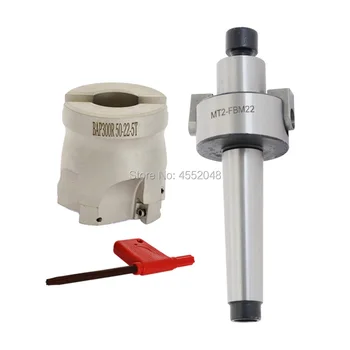 

C12 C16 C20 C25 C3 / 4 MT2 MT3 MT4 R8-FMB22 taper shank CNC milling machine + BAP300R 50/63MM face milling cutter