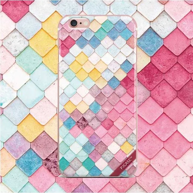 Phone Case For iPhone 5 5s SE 6 6S Plus 7 7Plus Marble leaf Mermaid clear soft transparence Cover 8 8Plus X 10 | Мобильные телефоны