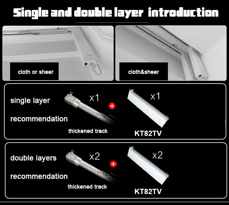 Wifi APP Голосовое управление DOOYA мотор подсолнечника KT82TV 100-240V бесшумный автоматический занавес подходит для умного дома автоматизированная штора