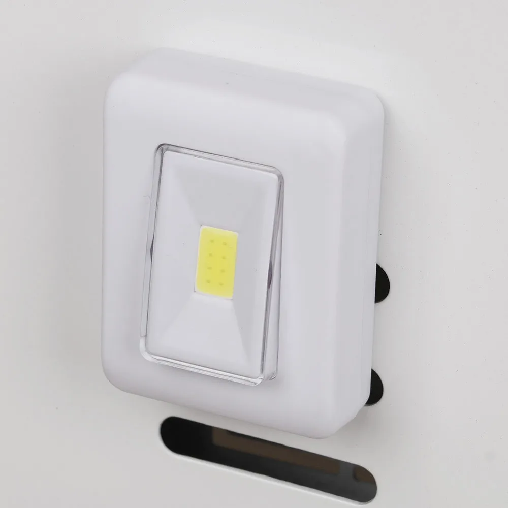 Светодиодный Ночной светильник COB светодиодный беспроводной настенный светильник с батарейным питанием для дома, ванной комнаты, ночной Светильник
