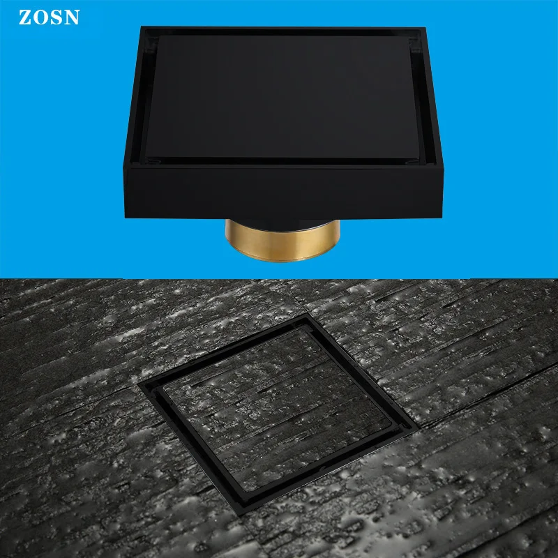 

bathroom toilet thickening domestic shower room balcony full copper prevent against the stench, stealth floor drain