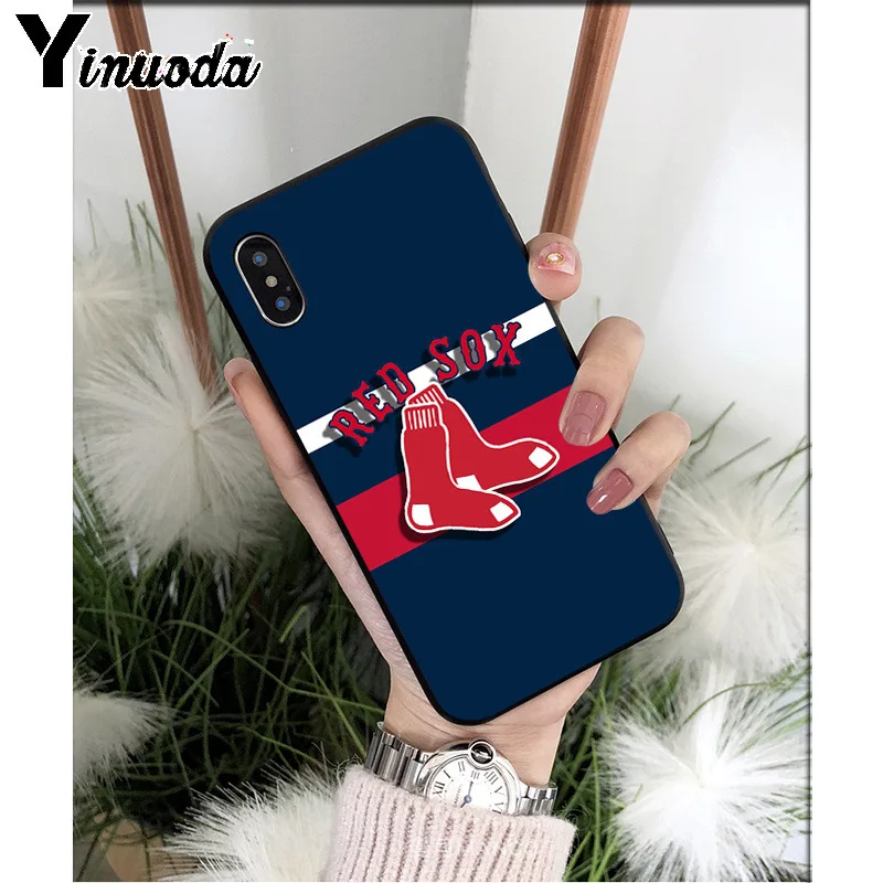 Yinuoda New York Yankees Boston Red Sox бейсбольный Мягкий ТПУ чехол для телефона iPhone X XS MAX 6 6s 7 7plus 8 8Plus 5 5S SE XR