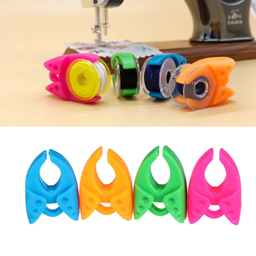 

5/10pcs Silicone Storage Holder Spool For DIY Apparel Craft Threads Sewing Supplie Bobbin Clip Thread Bobbin Color Random