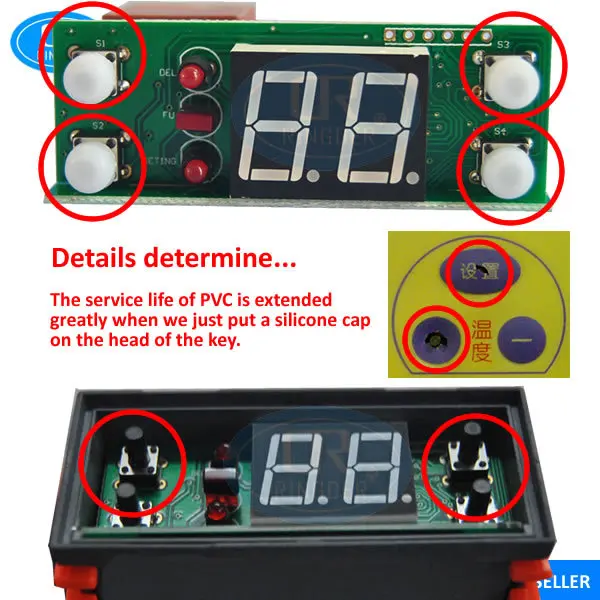 RC-112E 110V Прохладный тепла ON/OFF переключатель реле Универсальный цифровой Температура контроллер регулирующий термостат