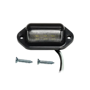 

2018 New 10-30V Bright 6 LED License Plate Tail Light Lamp Bulb For Universial Motorcycle Boats Automotive Trailer Truck