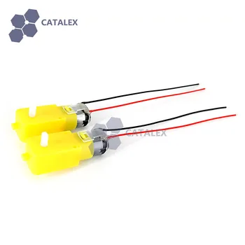 

2PCS 3V-6V DC Gear Motor Large Torque Motor w/ Cable for Smart Car