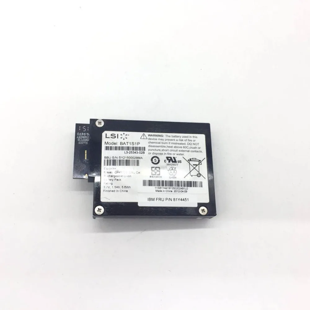 Avago MegaRAID SAS LSI00264 LSIiBBU08 IBBU08 BBU08 Батарея Резервный блок для 9260 9261 9280-8e-8i-4i 16I 24i4e