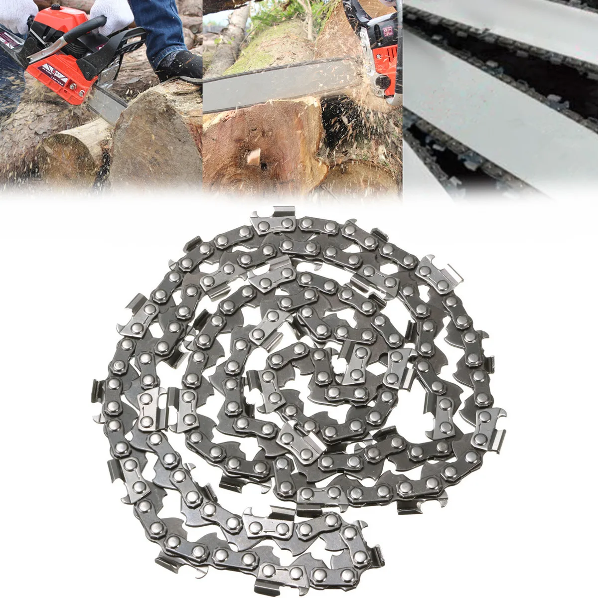 

2Pcs Replacement Chainsaw Saw Mill Ripping Chain 20'' 76-Links For Timberpro 62CC New for Portable Chain Saw Mill Cutting smooth