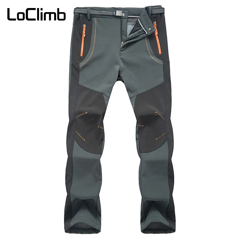 Мужские зимние Походные штаны LoClimb мужские спортивные брюки для кемпинга поездок