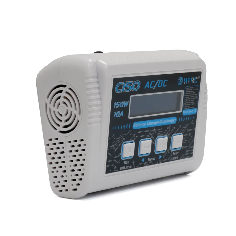 

New Arrival HTRC C150 AC/DC 150W 10A Professional Lilon/LiPo/LiFe/LiHV/NiCd/NiMH/PB Battery Smart Balance Charger Discharger