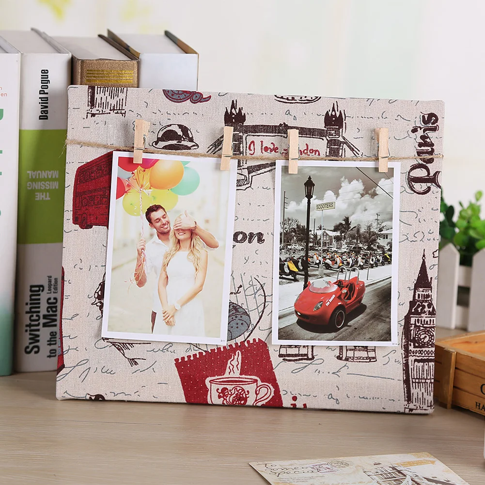 30 см* 25 см 1 комплект фото Флим DIY Настенная картина подвесная рамка альбом веревка зажимы набор для домашнего декора