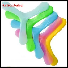 Уличная забавная Спортивная пластина обратно на летающие удочки игрушки летающая тарелка пластиковый Клевер Светящиеся в темноте игрушки