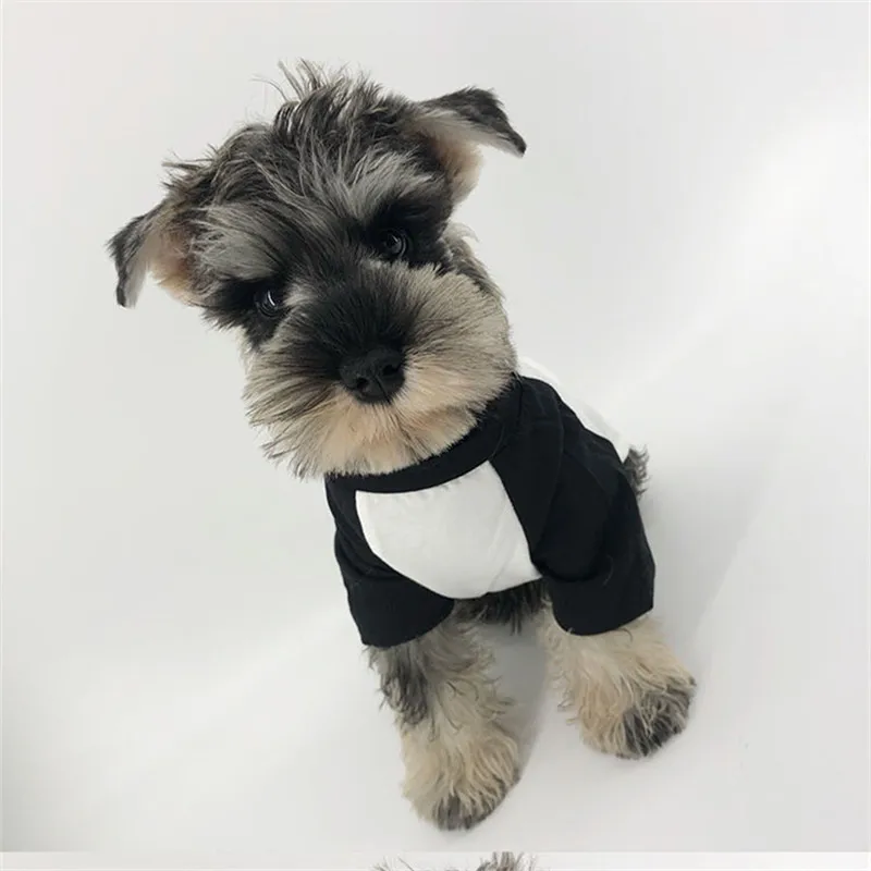 Весенне-летняя одежда для собак Футболка Pomeranian Poodle Bichon шнауцер собака толстовка рубашка костюм щенка Одежда для собак Одежда