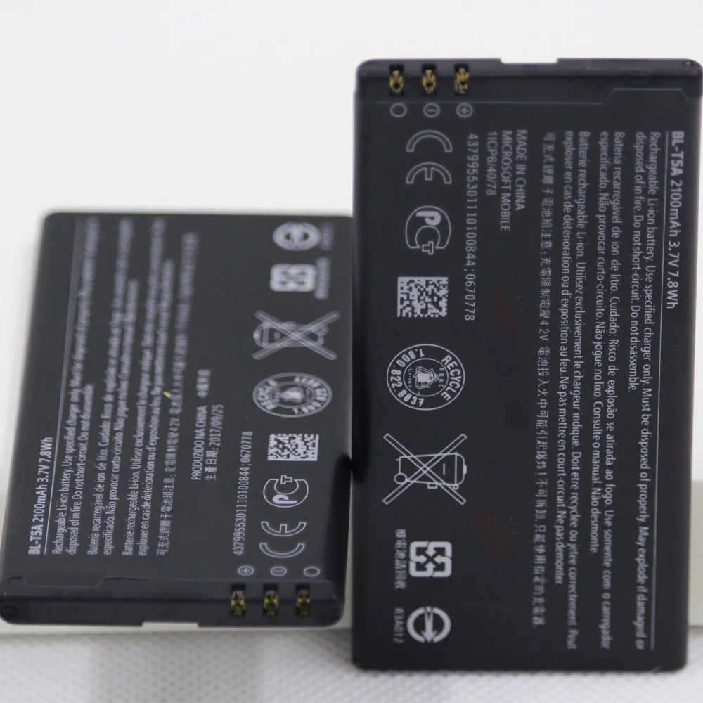 Запасная литий ионная аккумуляторная батарея 2100 мАч для Nokia Lumia 550 BL T5A 3 7