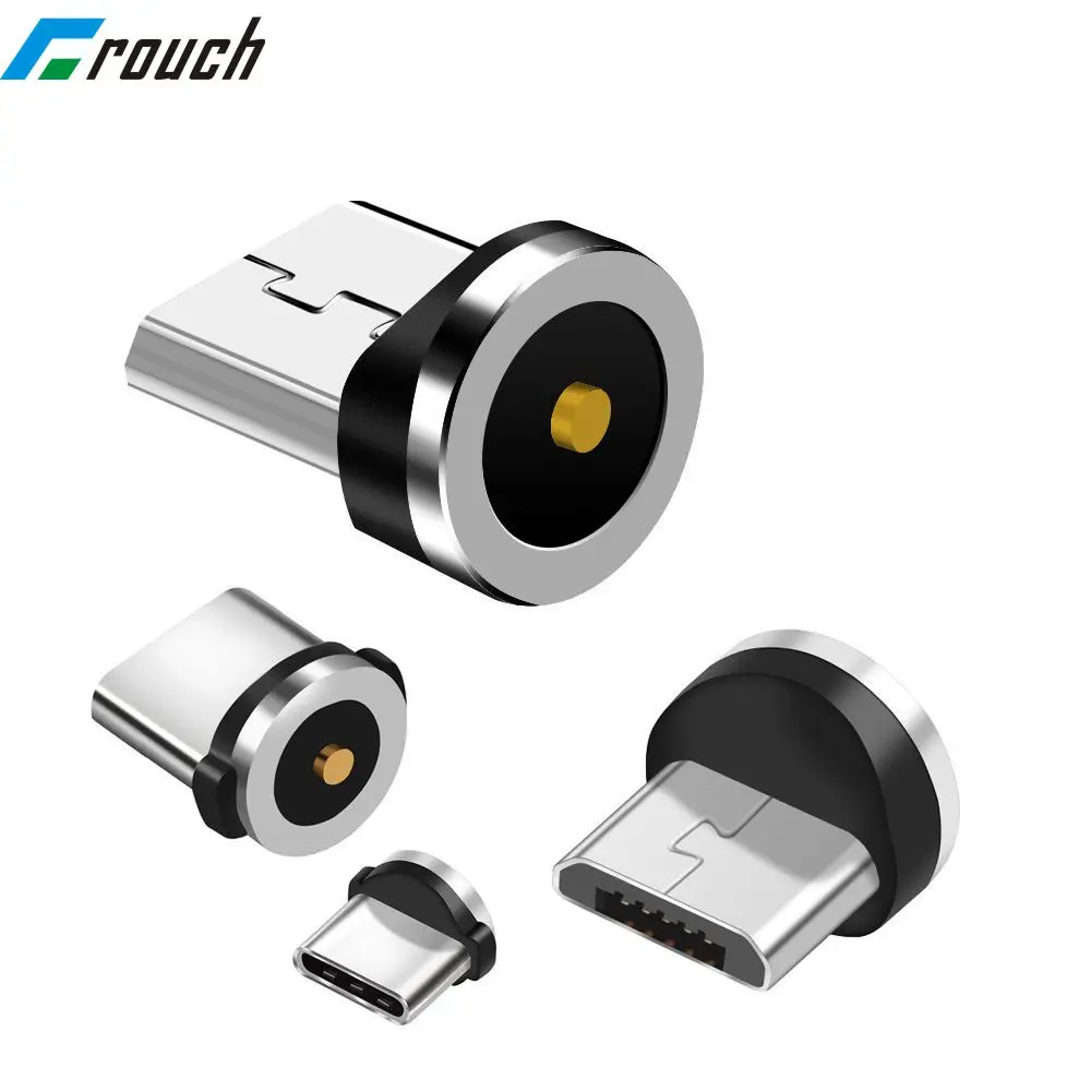 Magnetic Charger Type C Connector Plug for Round micro usb type c connector 1 pin