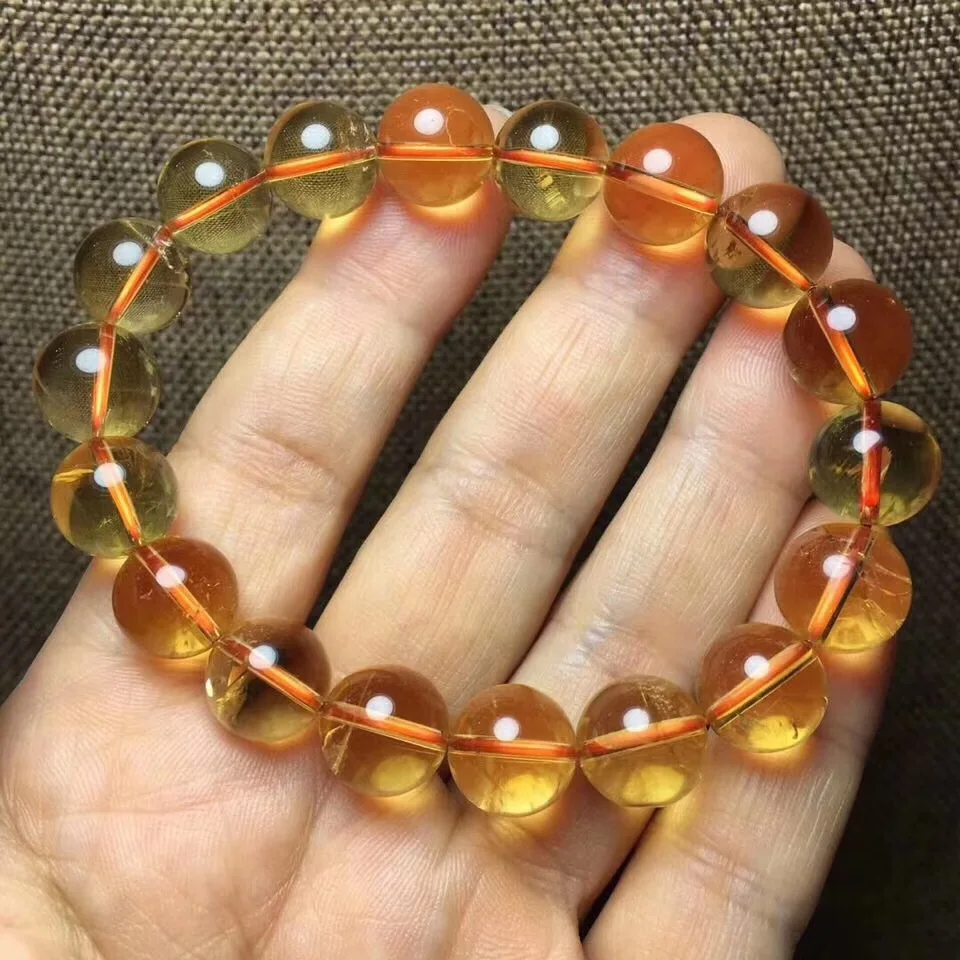 Natural Citrine Quartz Bracelet (1)