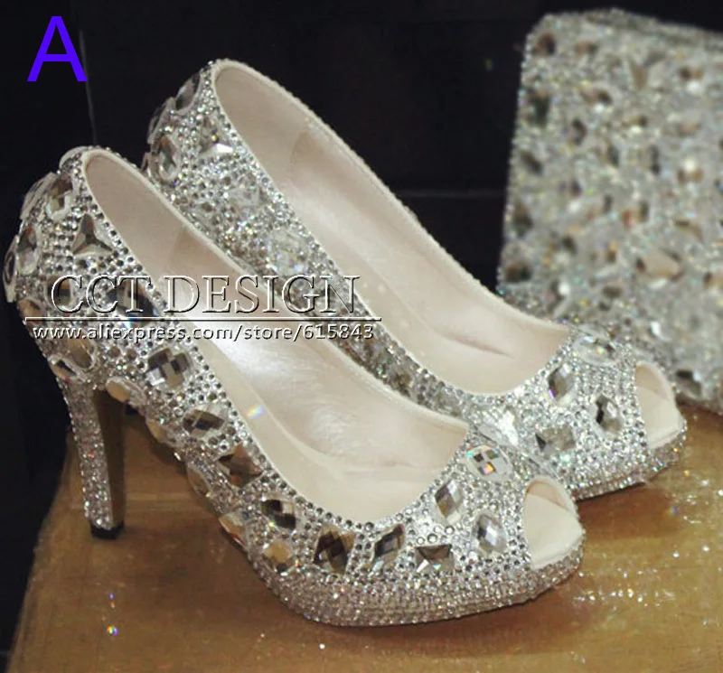 open toe diamond heels