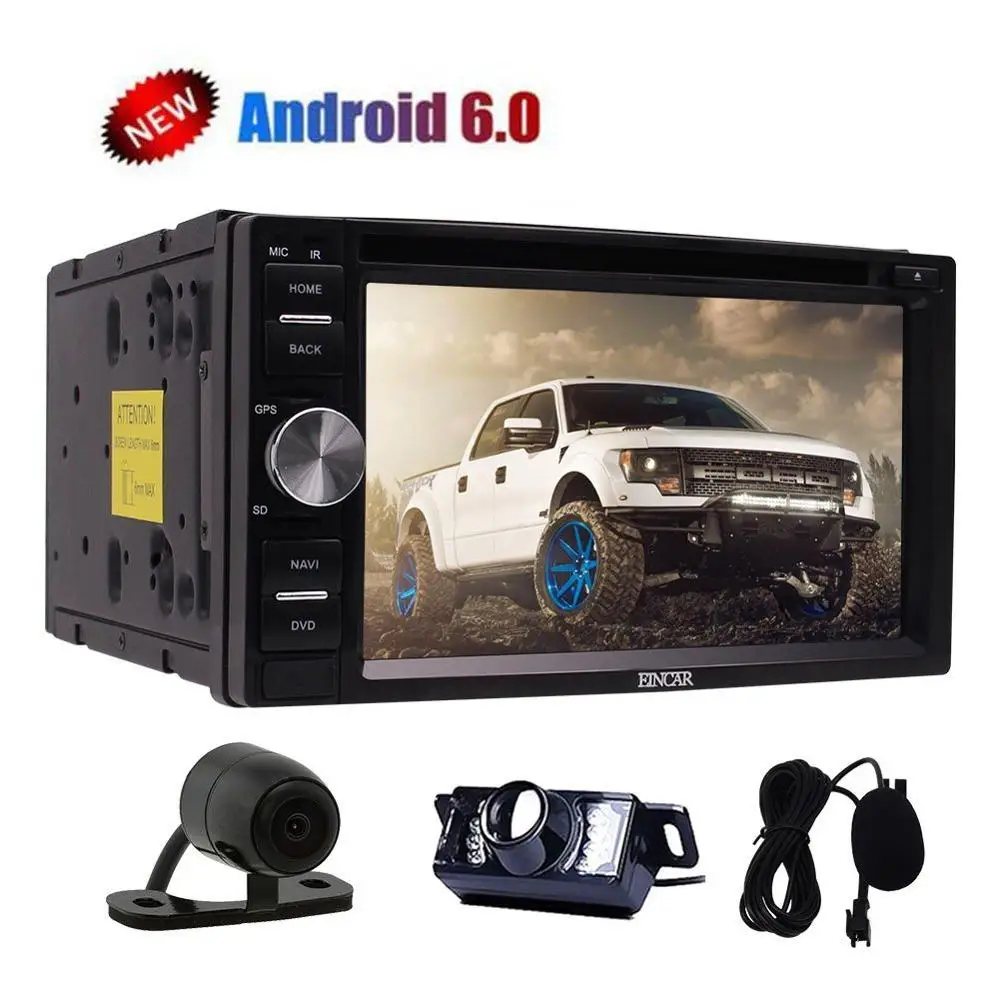 Android 6 0 Car DVD CD Player Double 2 Din Car Head unit Stereo 6 2