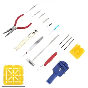 

16pcs Home / Office Use Multifunction Precision Watch Opening Repair Combination Tools with Storage Canvas Bag