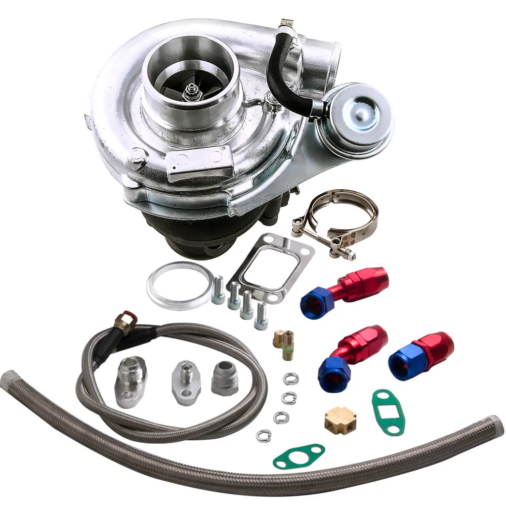 Для комбинированного двигателя T3 T4 T3T4 TO4E V band Turbo 0 63 AR|kit kits|kit arkit turbo |