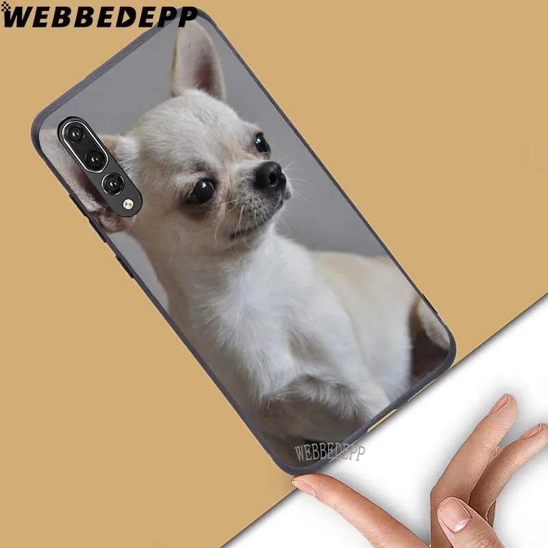 WEBBEDEPP милый чехол для щенков чихуахуа мягкий собак Huawei Honor 6 7A Pro 7C 8C 7X 8X 8 9 10 lite