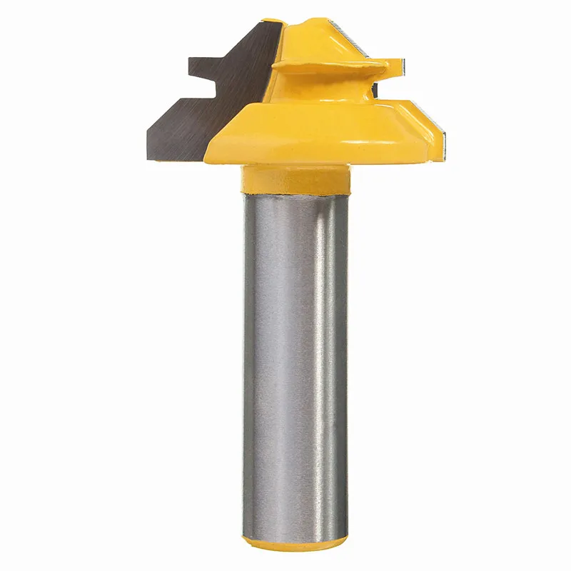 

45 Degree Woodworking Milling Cutter Tools Puzzle Wood Cutter 1/2" Shank for Miter Router Bit