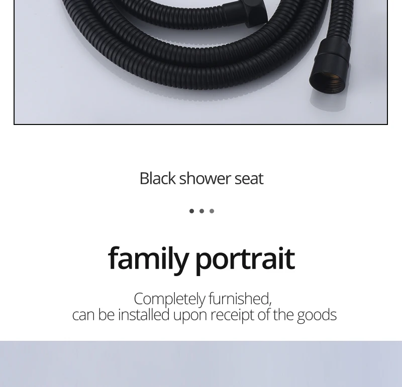 8 Matte Black Shower System Contain Shower Faucet Rough-in Valve Body and Shower Set (23)