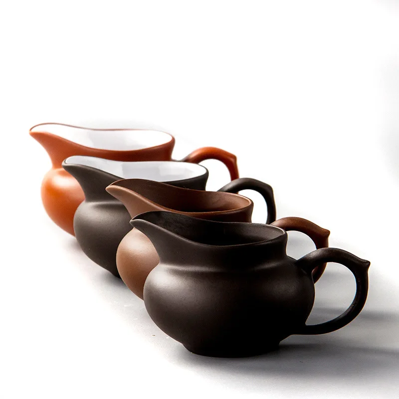 

Purple Clay Gongdao Cup Mug Tea Set Teapot Chinese Kung Fu Tea Cup Set kettle Drankware Justice Cup Teapot Teaware