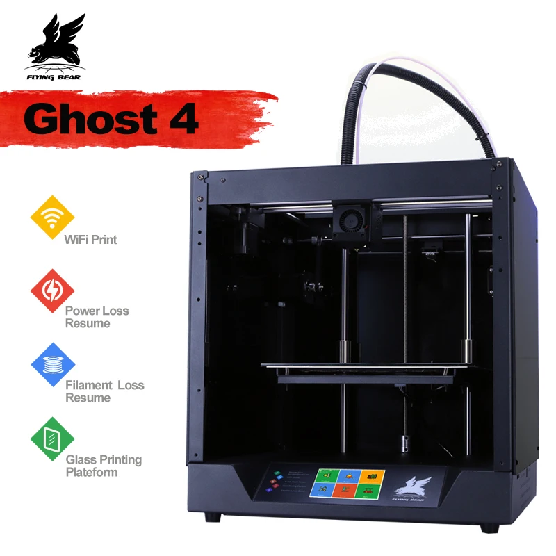 2019 أحدث تصميم Flyingbear-Ghost4 3D طابعة كامل الإطار المعدني عالية الدقة 3d طابعة Diy كيت الزجاج منصة واي فاي 2019 أحدث تصميم Flyingbear-Ghost4 3D طابعة كامل الإطار المعدني عالية الدقة 3d طابعة Diy كيت الزجاج منصة واي فاي