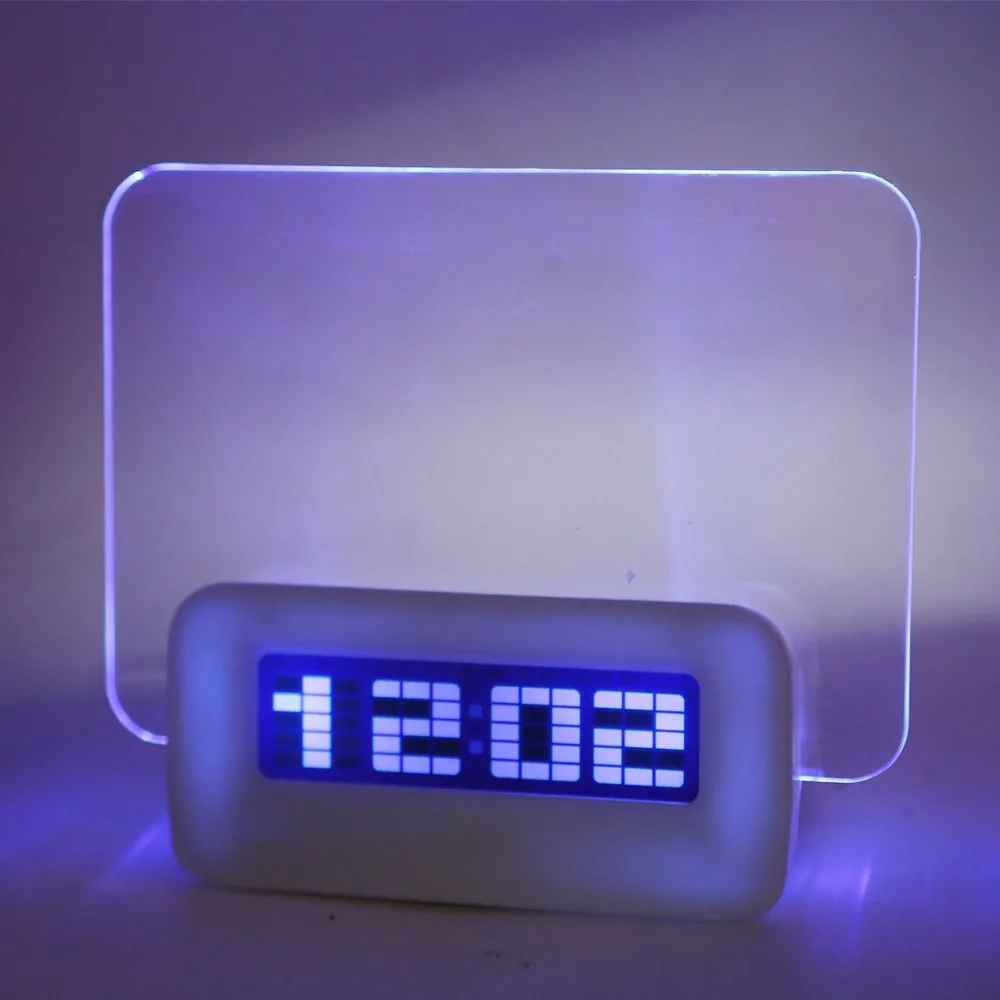 Digital Alarm Clock LED Despertador Fluorescent with Message Board USB 4 Port Hub Desk Table With Calendar Blue 40%Off | Инструменты