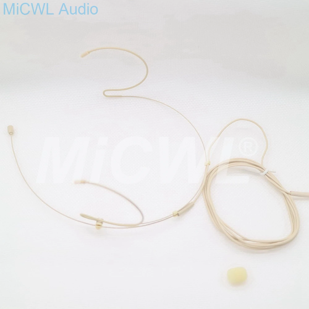 TA4F 4Pin بيج Headworn ميكروفون ل شور اللاسلكية نظام متعددة الاتجاهات المكثف سماعة مؤتمر ميكروفونات