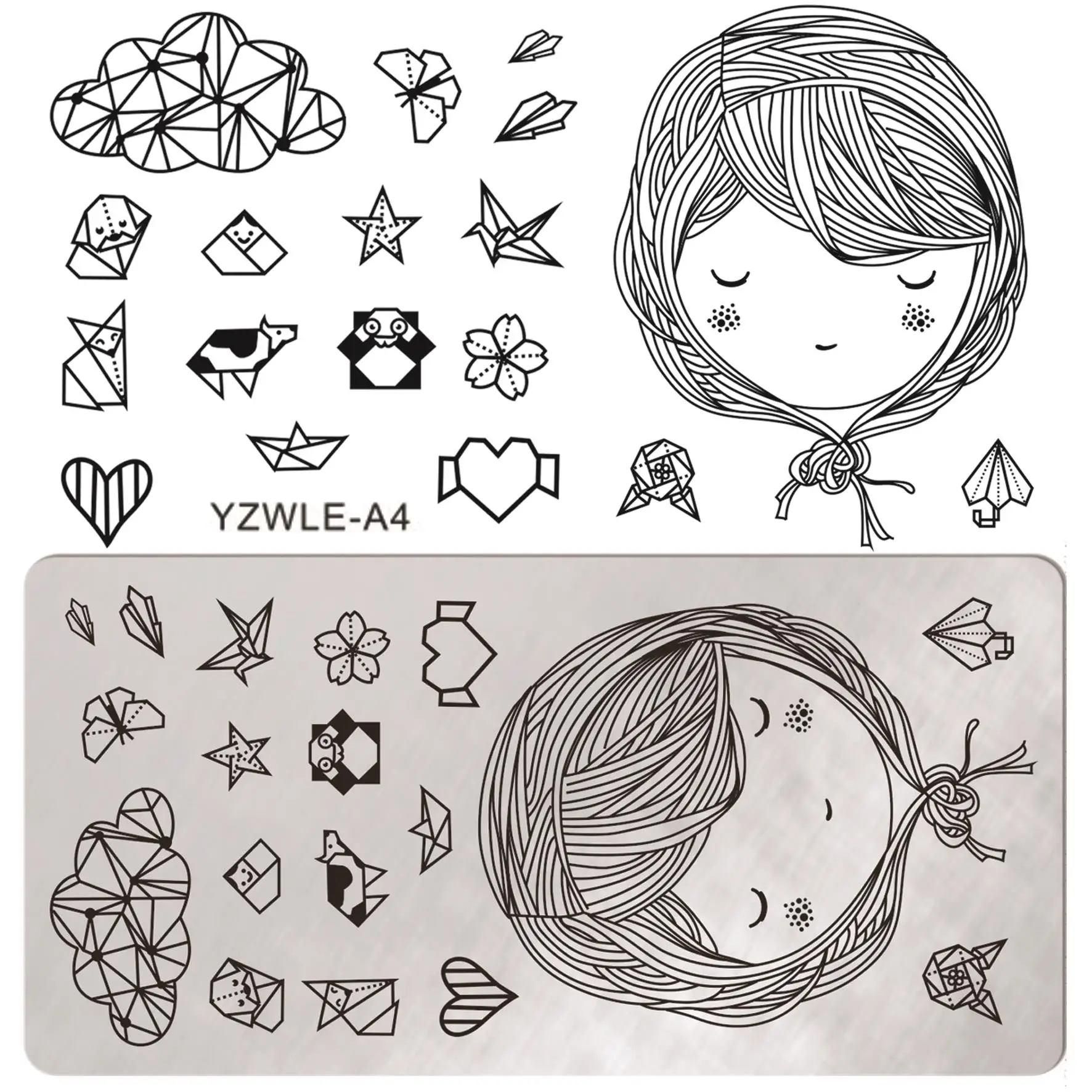 

1Pc Nail Stamping Plates Lace Flower Animal Pattern Nail Art Stamp Stamping Template Image Plate Stencil Nails Tool