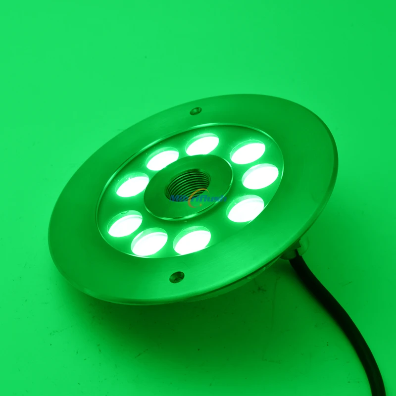 Underwater Lights RGB LED Swimming Pool Light 24V IP68 Waterproof 27W 316 stainless steel Colorful Changeable fountain lamp Underwater Lights RGB LED Swimming Pool Light 24V IP68 Waterproof 27W 316 stainless steel Colorful Changeable fountain lamp