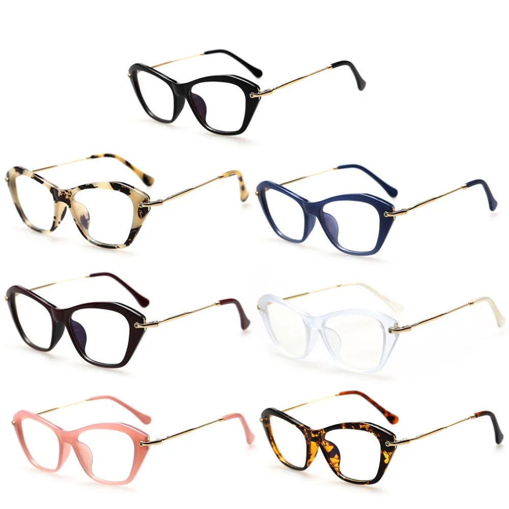 Женские ретро сексуальные очки, оправа, модные кошачий глаз, прозрачные линзы, женские очки, Новинка
